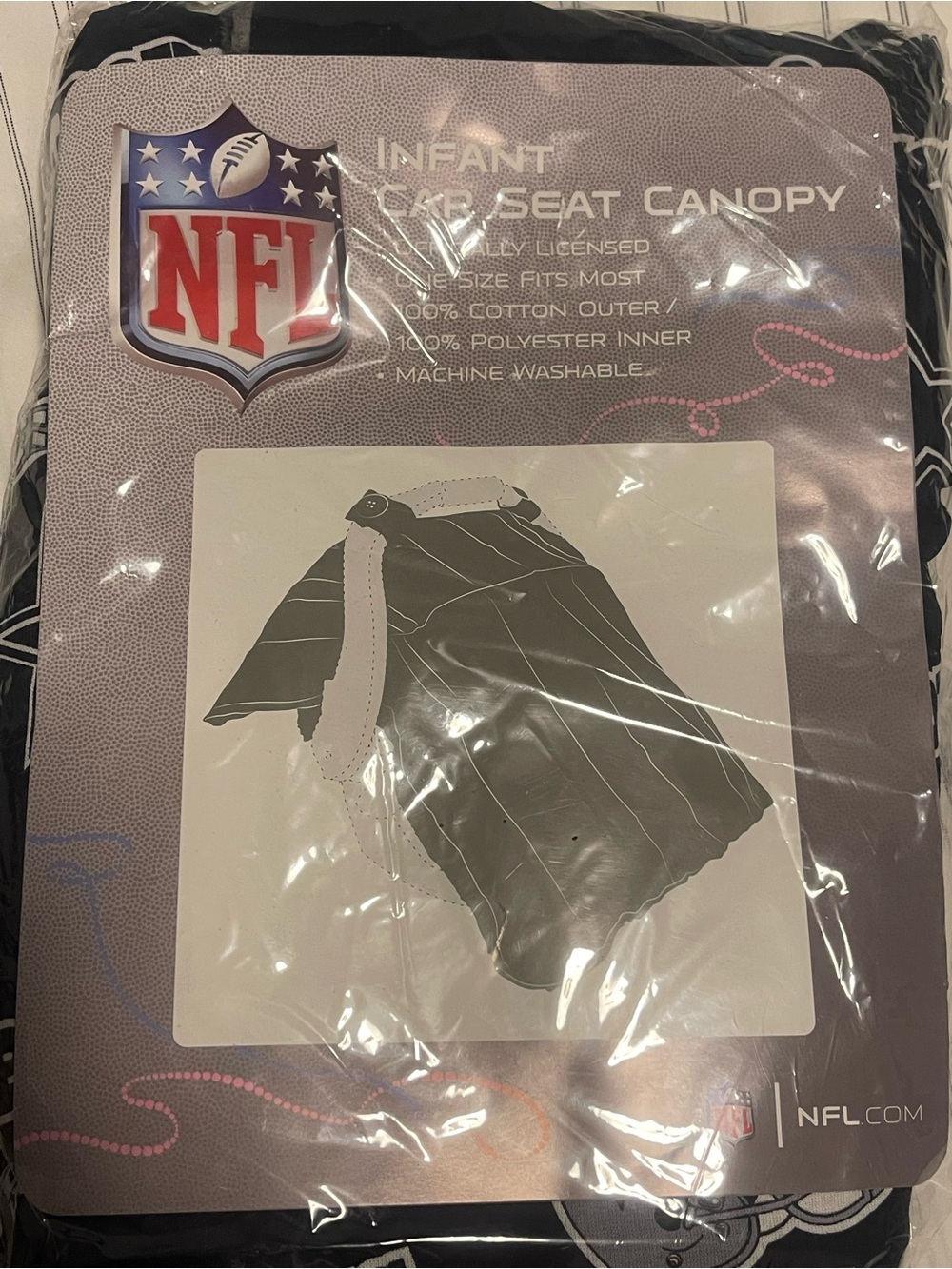 NFL Blue and White Cowboys 5 Piece Car Seat Carrier Cover Set
